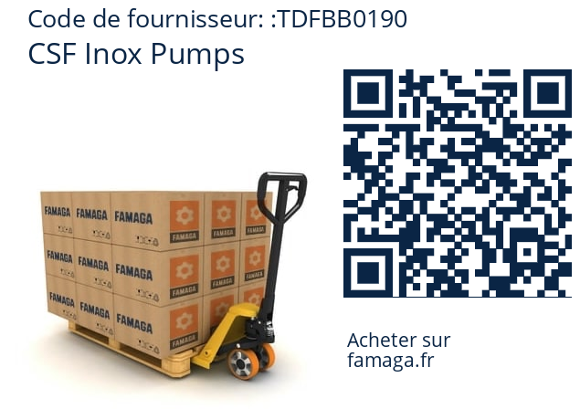   CSF Inox Pumps TDFBB0190