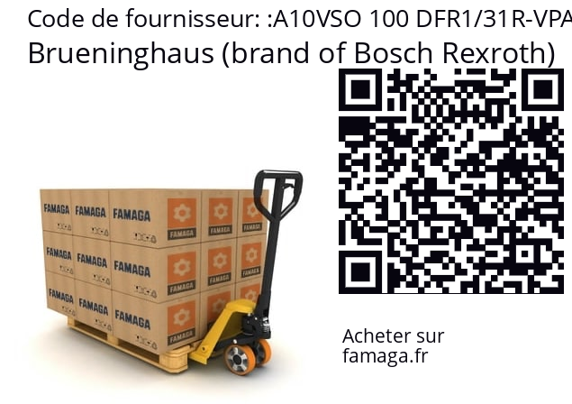   Brueninghaus (brand of Bosch Rexroth) A10VSO 100 DFR1/31R-VPA12N00