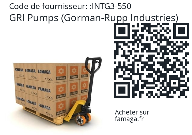   GRI Pumps (Gorman-Rupp Industries) INTG3-550