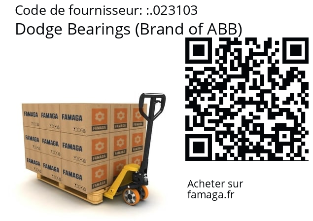   Dodge Bearings (Brand of ABB) .023103