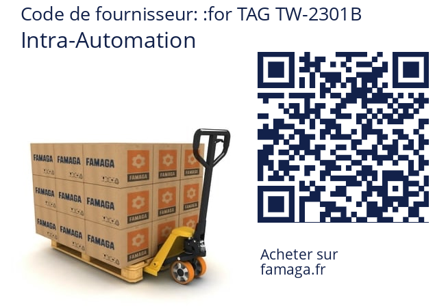   Intra-Automation for TAG TW-2301B